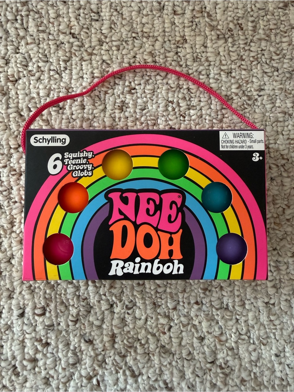 Schylling NeeDoh Rainboh 6 Pack NEW NIB HTF